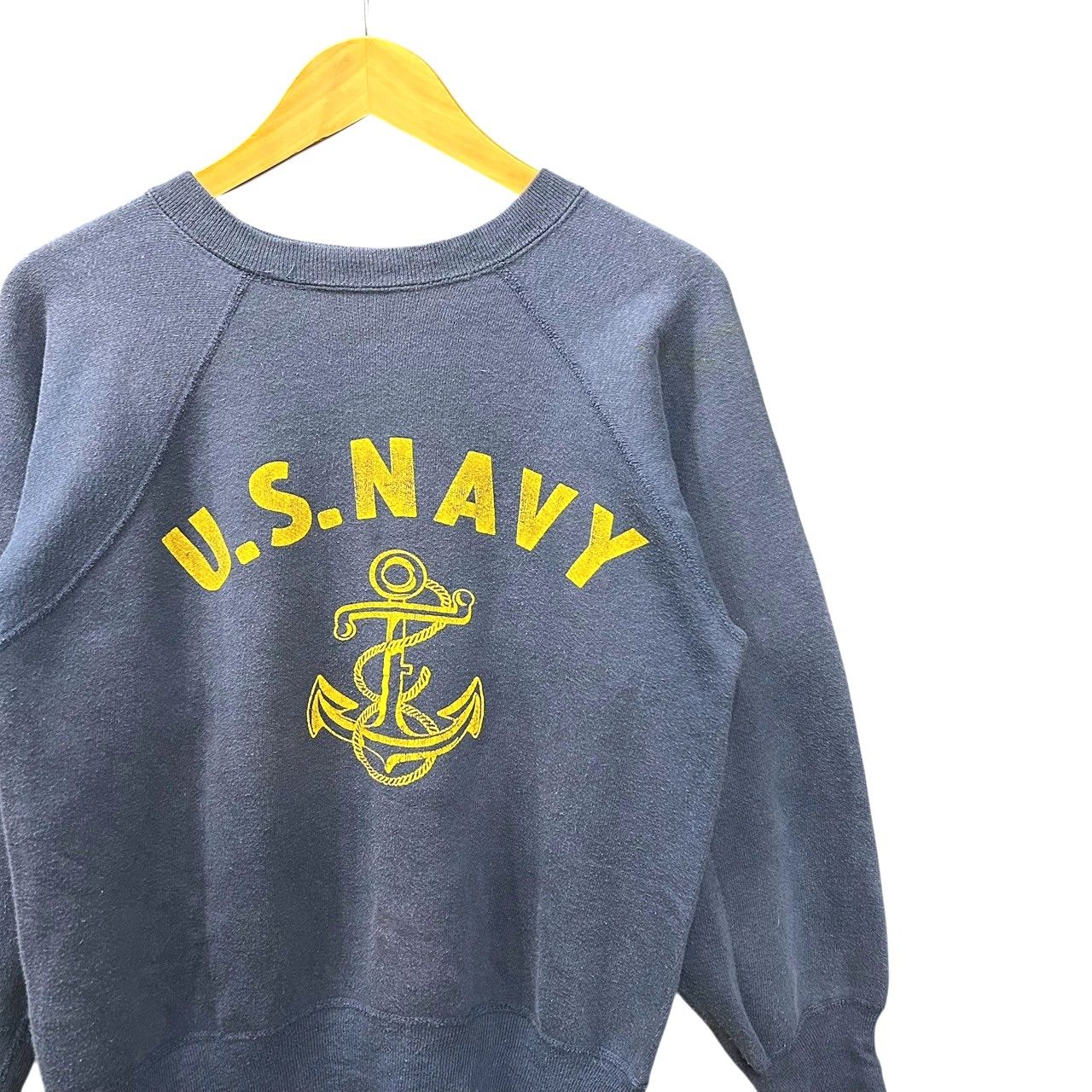 60s ビンテージ コットン ラバープリント ラグランスリーブ ミリタリー