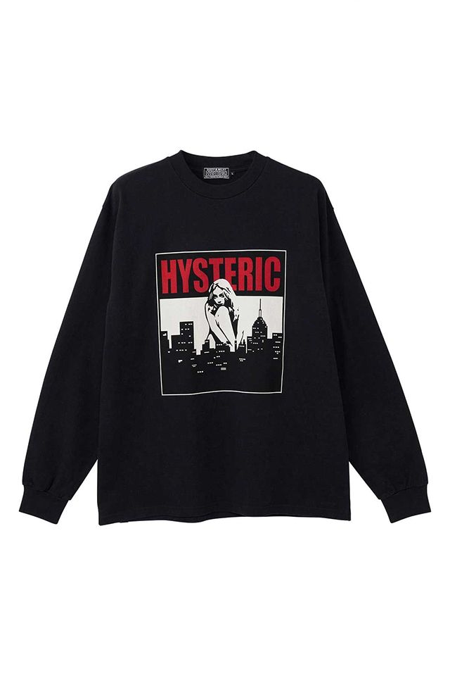 GLAMOUR ヒステリックグラマー HYSTERIC CITY Tシャツ BLACK メンズ