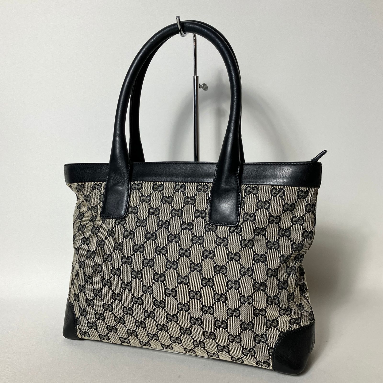 2511-240｜グッチ GGキャンバス ハンドバッグ ブラック