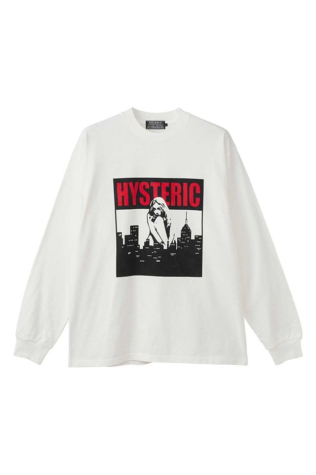 GLAMOUR ヒステリックグラマー HYSTERIC CITY Tシャツ WHITE メンズ