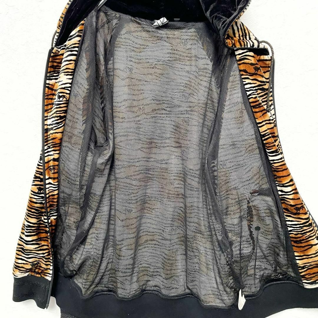 超激レア Lonsdale ロンズデール 虎柄 ゼブラ ベロア パーカー