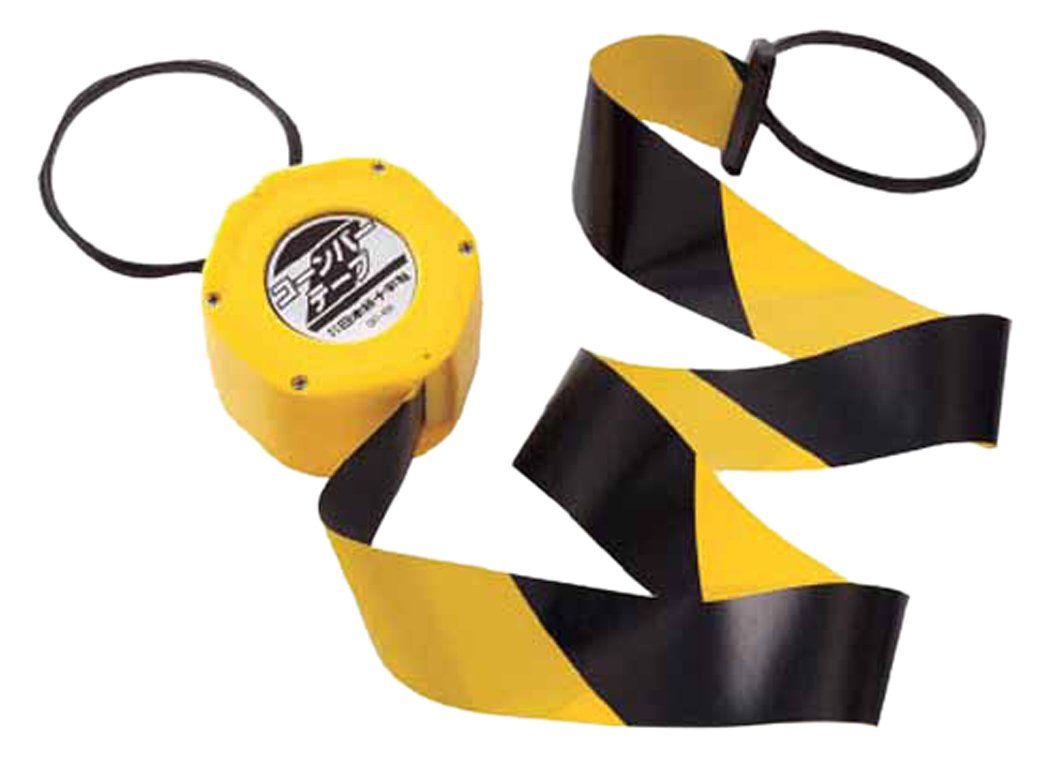 日本緑十字社 緑十字 CBT 400 コーンバーテープ本体 50幅 4 m ターポリン 284051