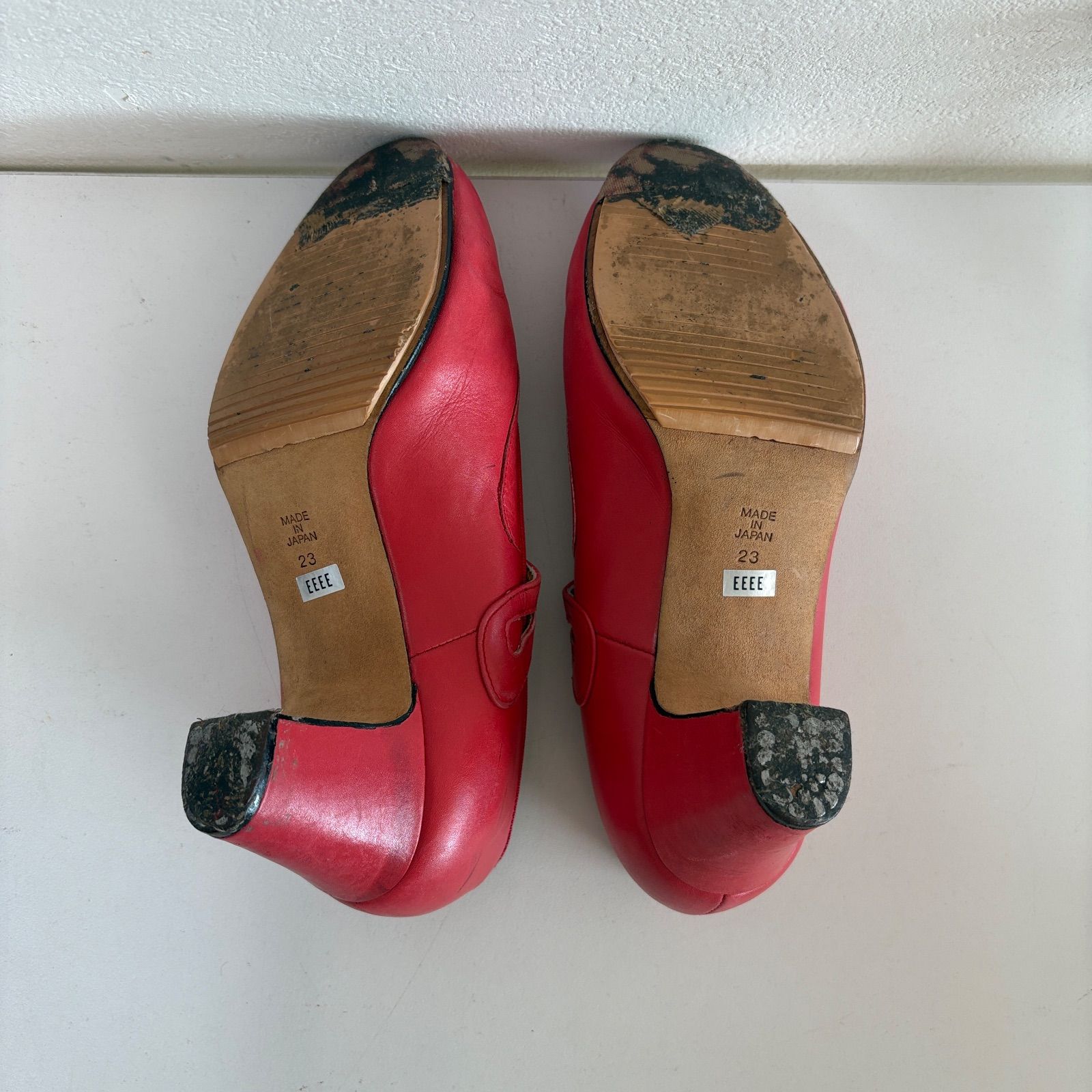 SPECIAL HERZ MADE】フラメンコシューズ 23cm 赤 ヒール6㎝ パンプス
