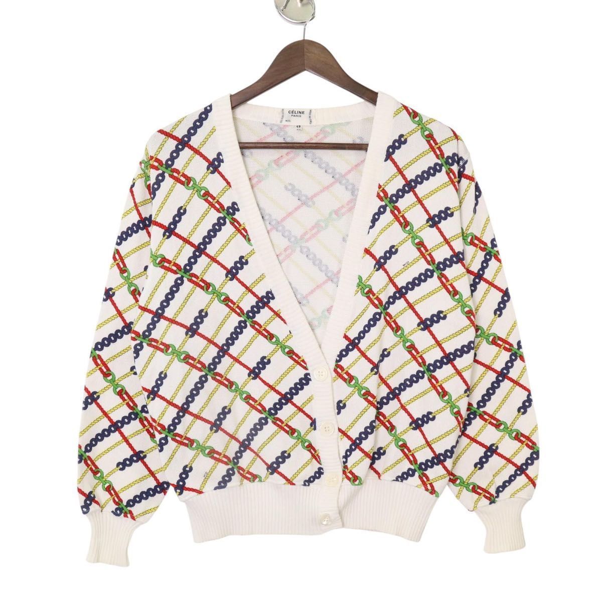 希少】CELINE オールドセリーヌ ニット カーディガン 40 レディース 総