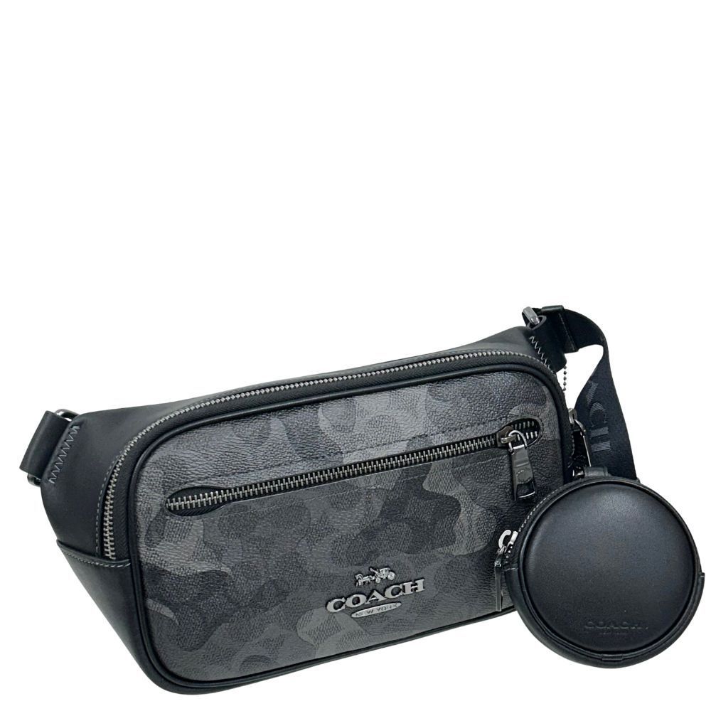 コーチ バッグ メンズ COACH ボディバッグ シグネチャー カモ プリント