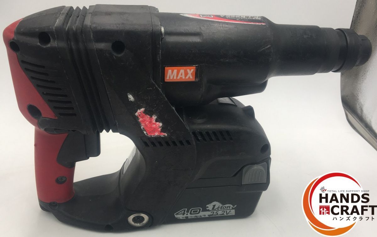 品 MAX マックス ハンマドリル PJ-R 266 A バッテリー× うち1点の残量計ライト無灯 充電器 付き テスターは付属しません