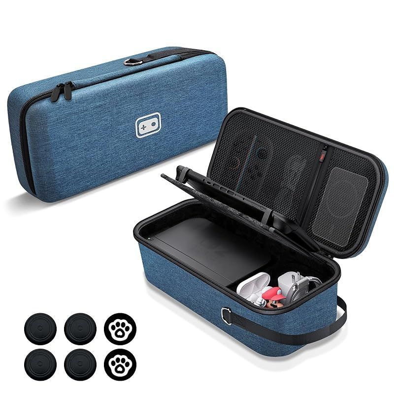 Switch 本体　持ち運びケース付き Switch 2 本体と周辺機器をまとめて収納【Switch 2/有機ELモデル対応