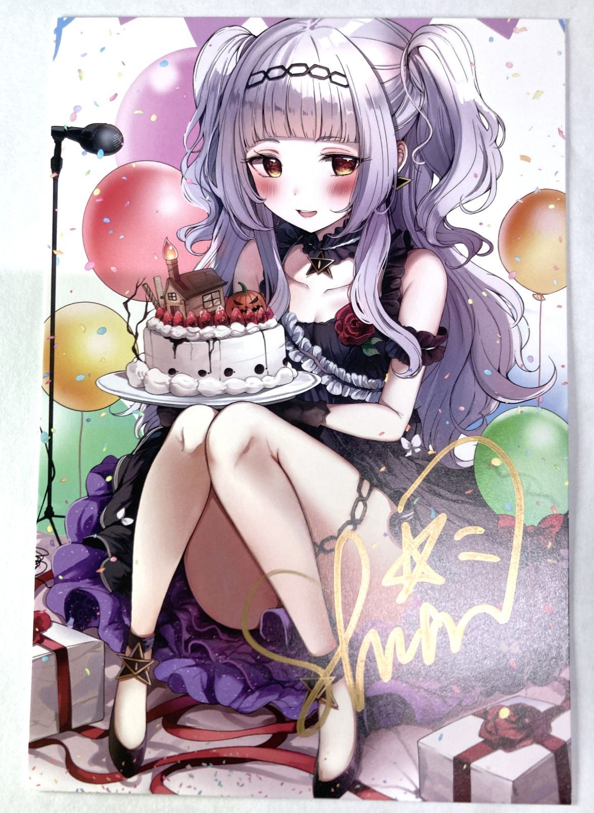 紫咲シオン 直筆サイン ポストカード 誕生日記念2020 - メルカリ