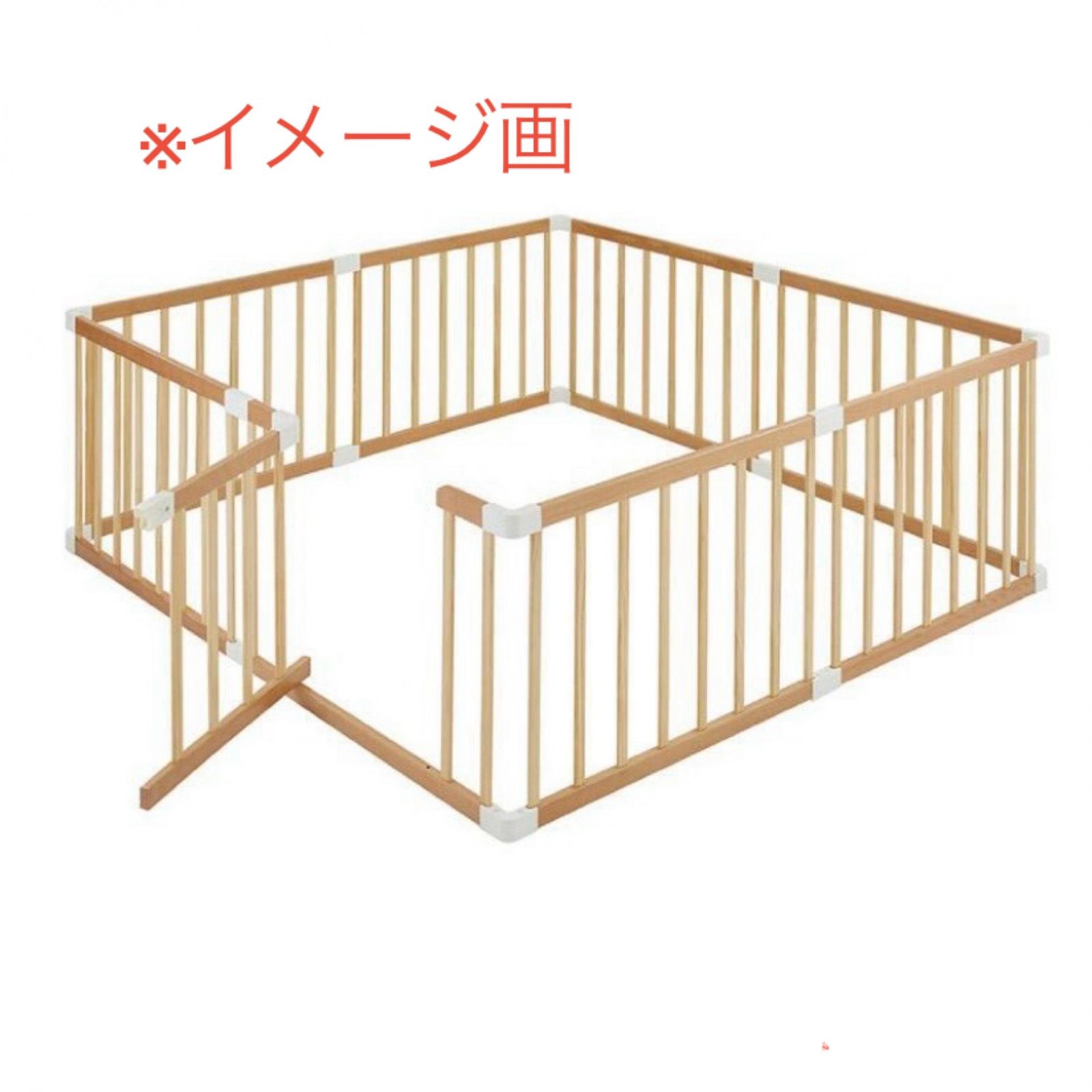 KATOJI カトージ ベビーサークル 木目 組み立て C FSW 02 ベビーベッド 木製 ウッド柄