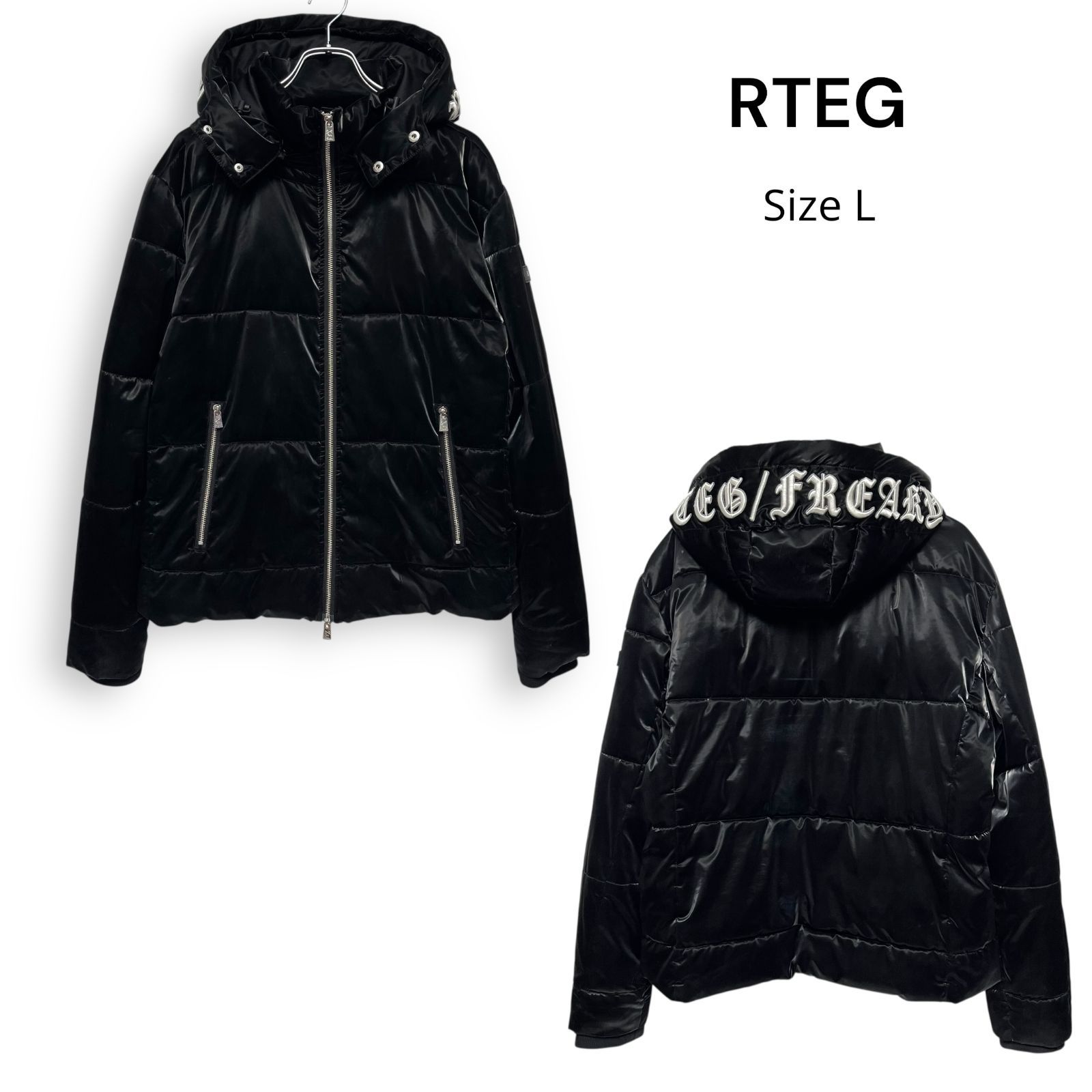 M25128/ RTEG アダムスジャグラー ブラック ジャケット サイズL