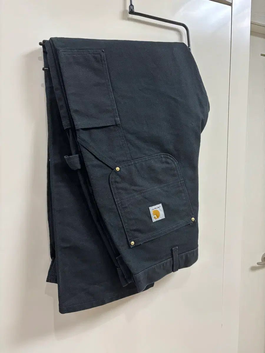 34x30 Carhartt カーハート B01 ダブルニー ワークパンツ ブラック
