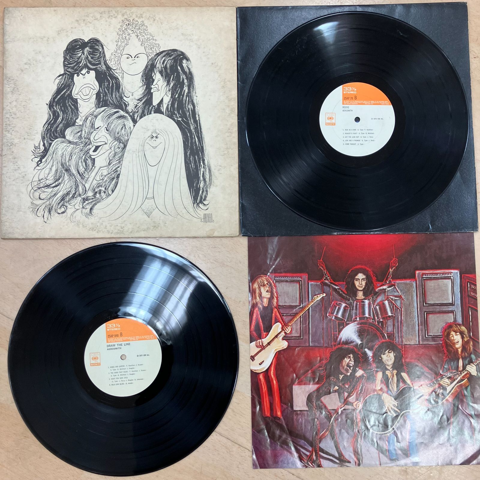 25855】Aerosmith エアロスミス レコードまとめ [ROCKS][Draw the Line