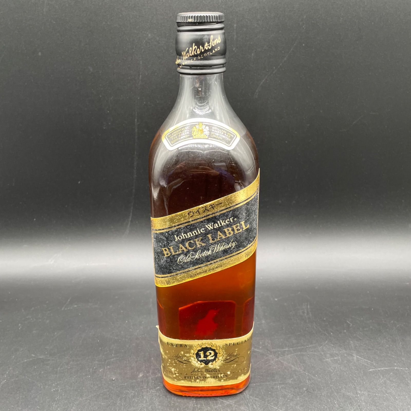 A076【注目】ジョニーウォーカー 12年 ブラックラベル 750ml 43