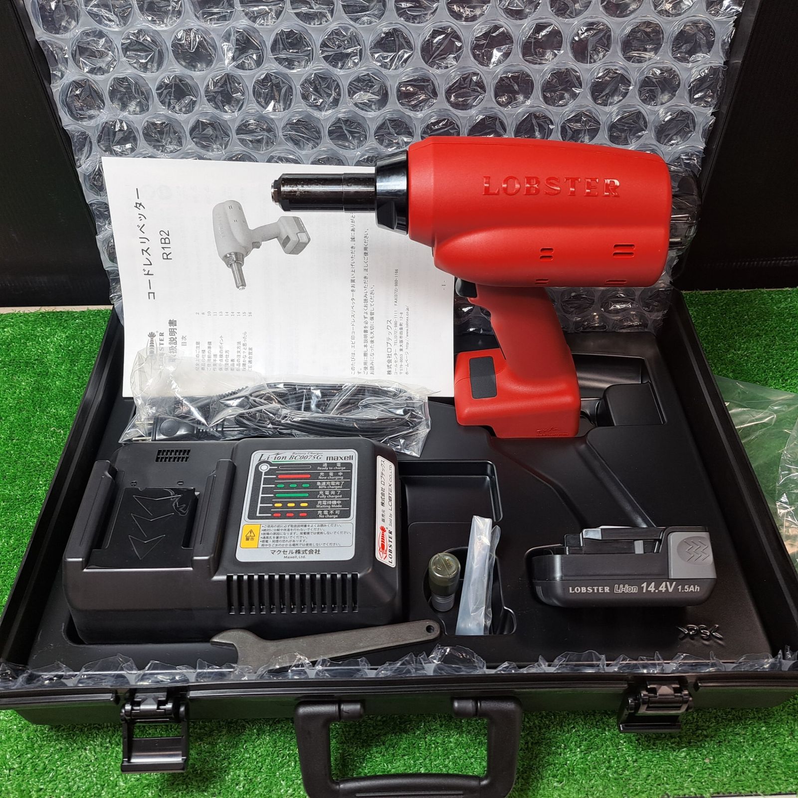 ロブテックス エビ 14 4 V コードレスリベッター R 1 B 2