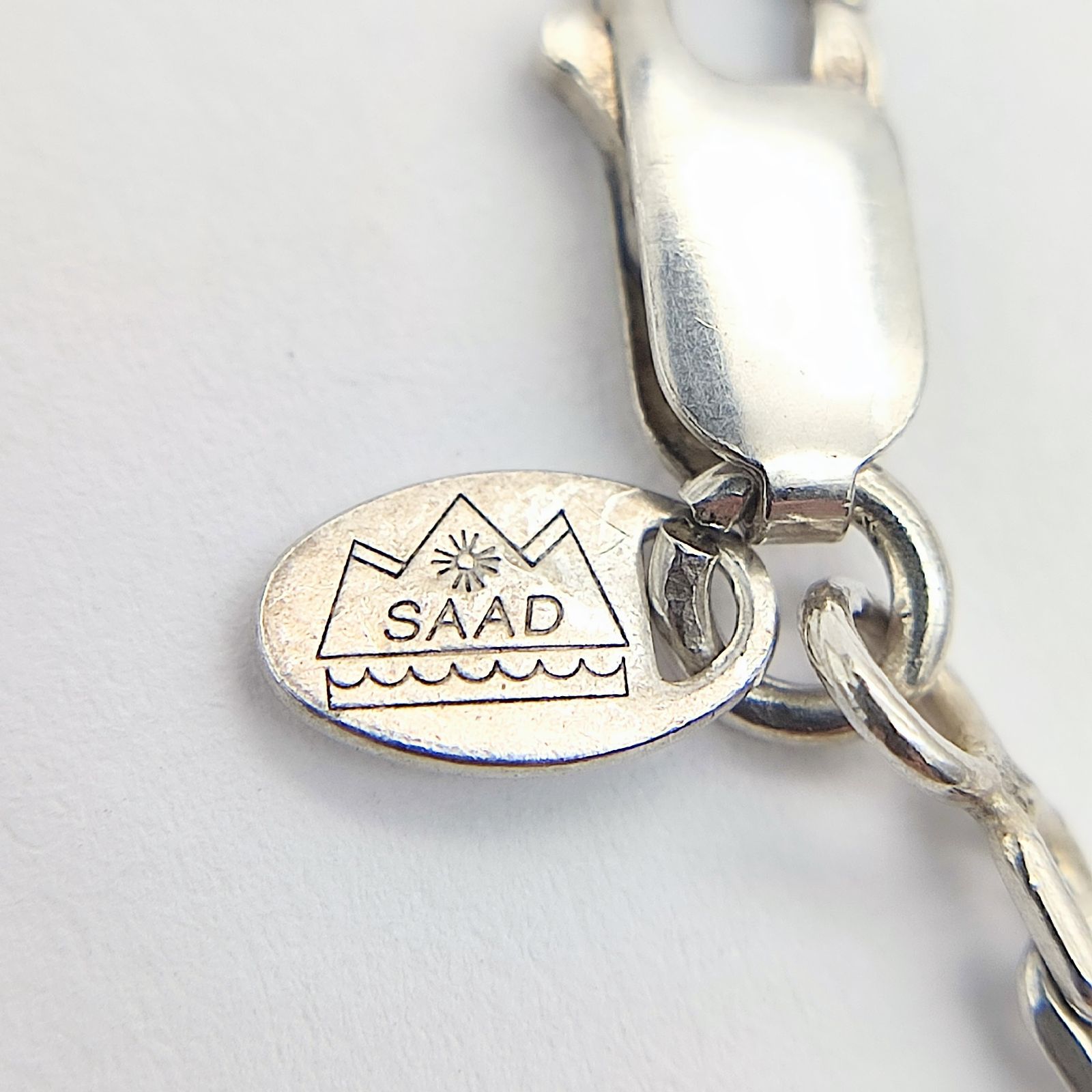 美品】SAAD サード フェザーネックレス 右向き 純正チェーン 45