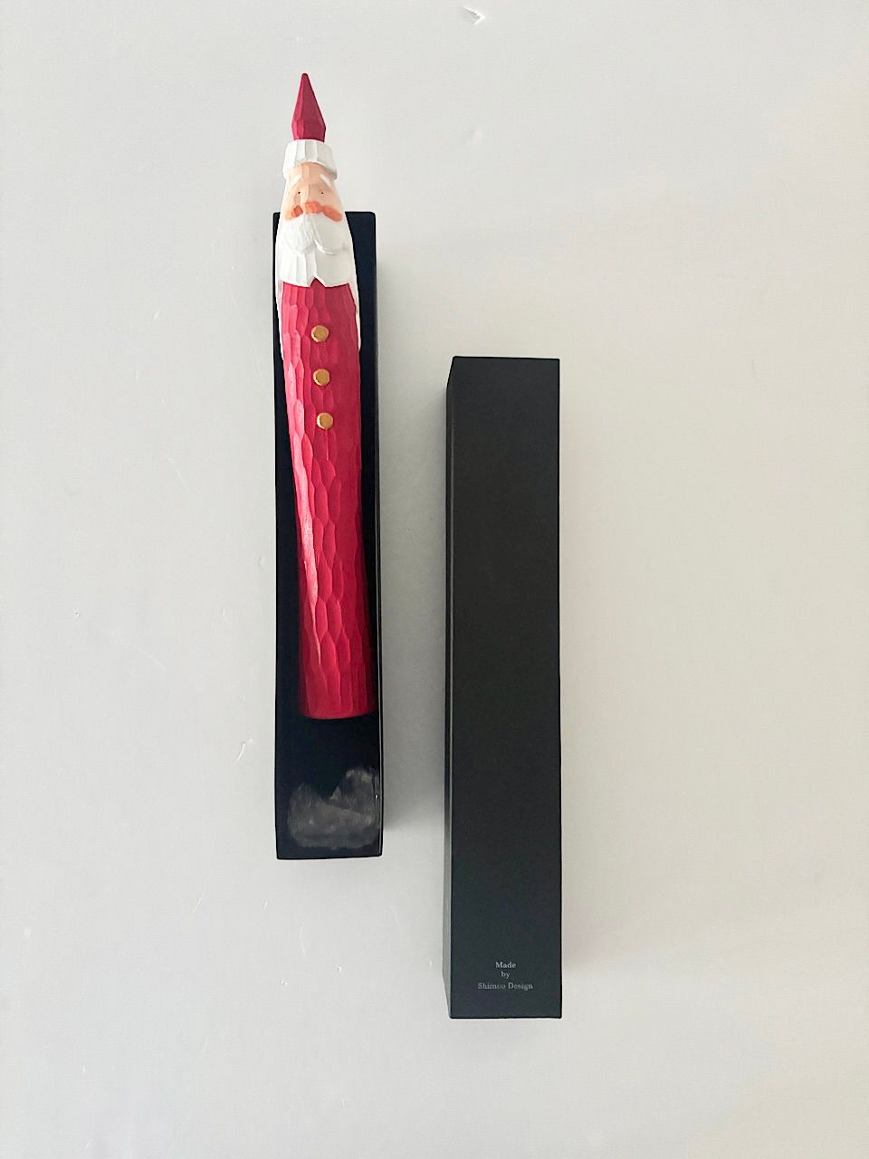 【美品】shimoo design　とんがりサンタ　ボタン3 美品】shimoo design とんがりサンタ ボタン3 とんがりサンタ 【公式通販】