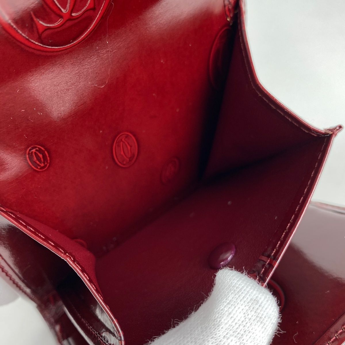 在庫一掃】 カルティエ CARTIER ハッピーバースデー 三つ折り財布