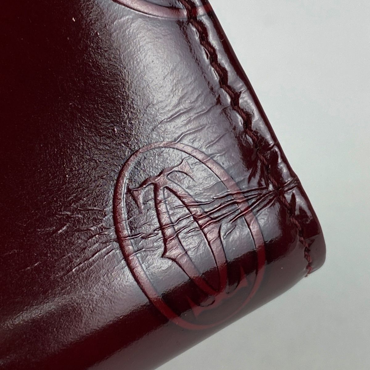在庫一掃】 カルティエ CARTIER ハッピーバースデー 三つ折り財布
