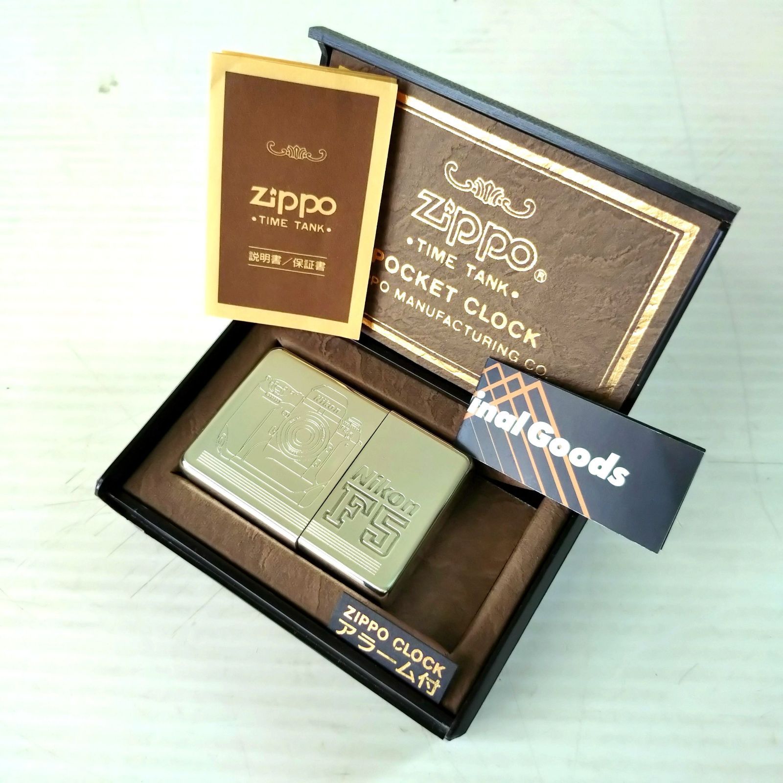 Zippo TIME TANK POCKET CLOCK ジッポー Nikon ニコン F 5 ポケットクロック アラーム付