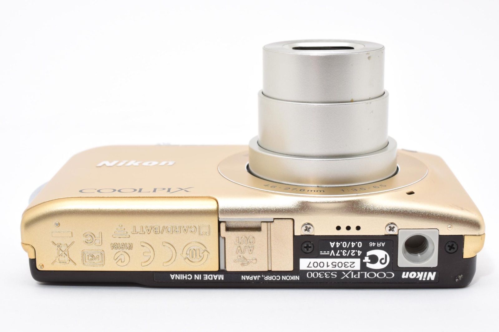 ☆良品☆ Nikon ニコン CoolPix S3300 ゴールド コンパクトデジタル