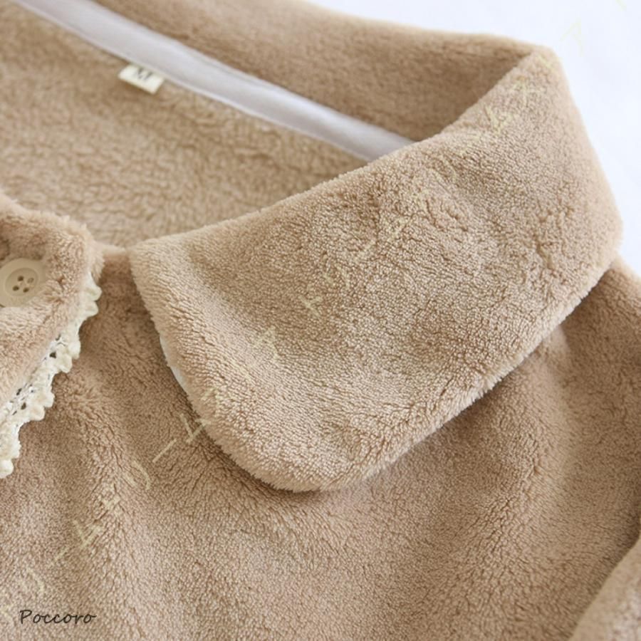  パジャマ レディース 長袖 前開き 冬 衿付き 上下セット ルームウェア 冬用 通気性 柔らかい 部屋著 寢巻き ネグリジェ ルームウェア パジャマ