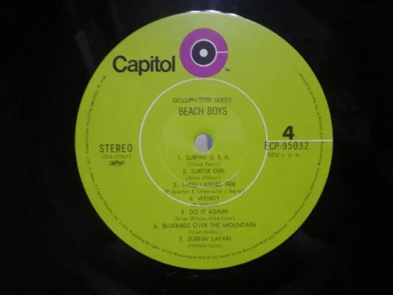 日本 LP The Beach Boys ー 1972 年 早い 2