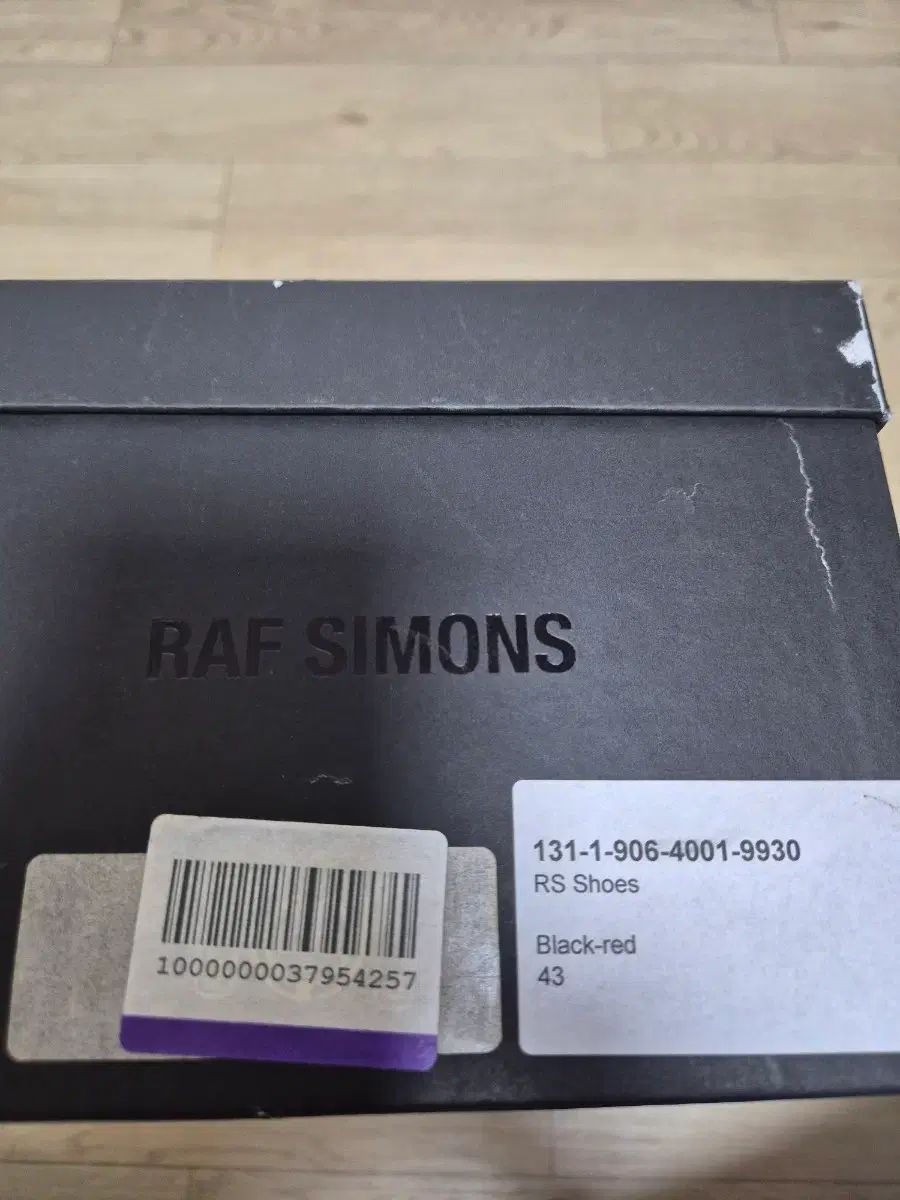  Raf Simons メンズ 靴 ブラック レッド 43 ローファー ブーツ 革靴