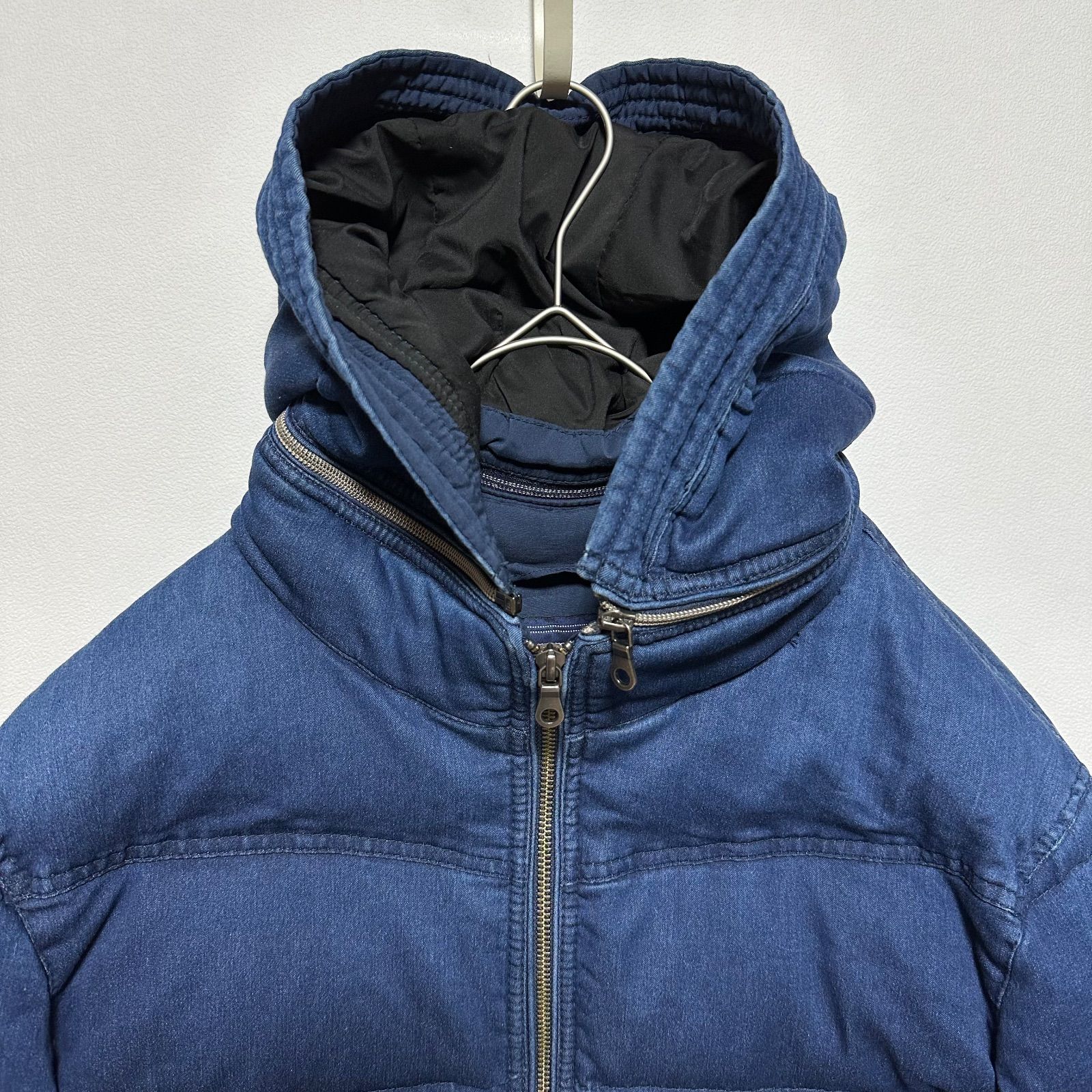 NICOLE ニコル デニムダウンジャケット 52 L相当 ハンガリーダック