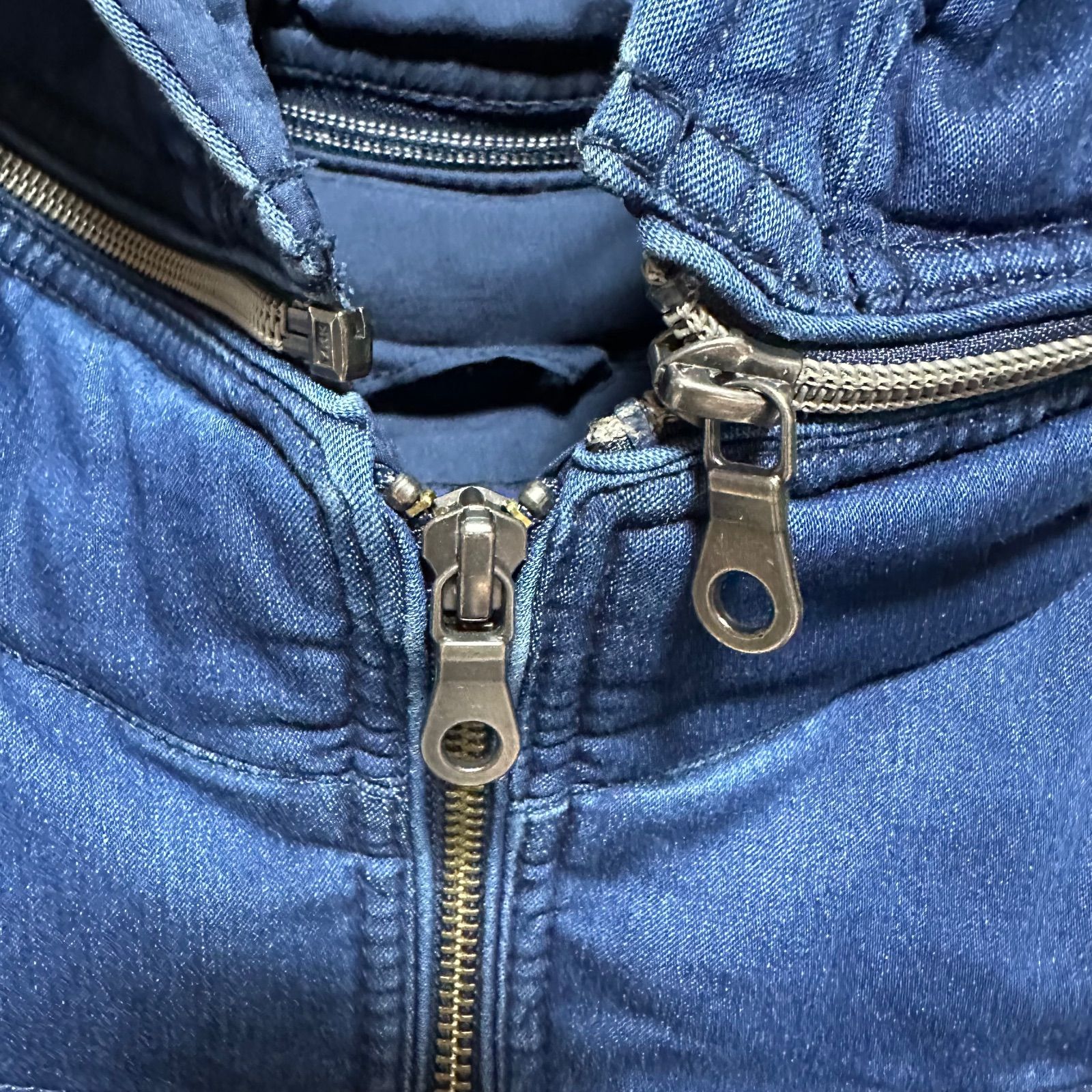 NICOLE ニコル デニムダウンジャケット 52 L相当 ハンガリーダック