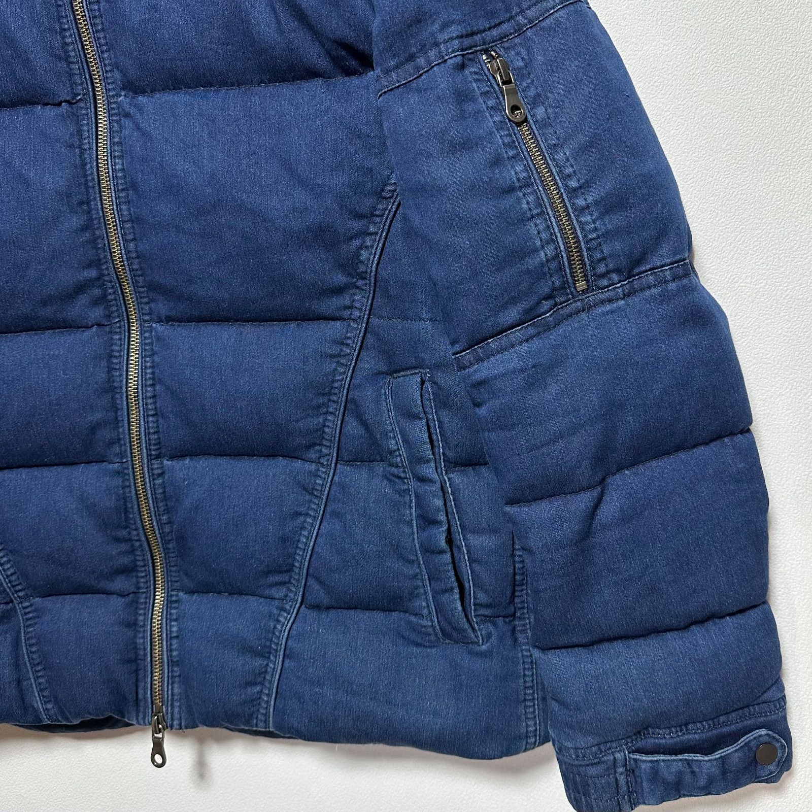 NICOLE ニコル デニムダウンジャケット 52 L相当 ハンガリーダック