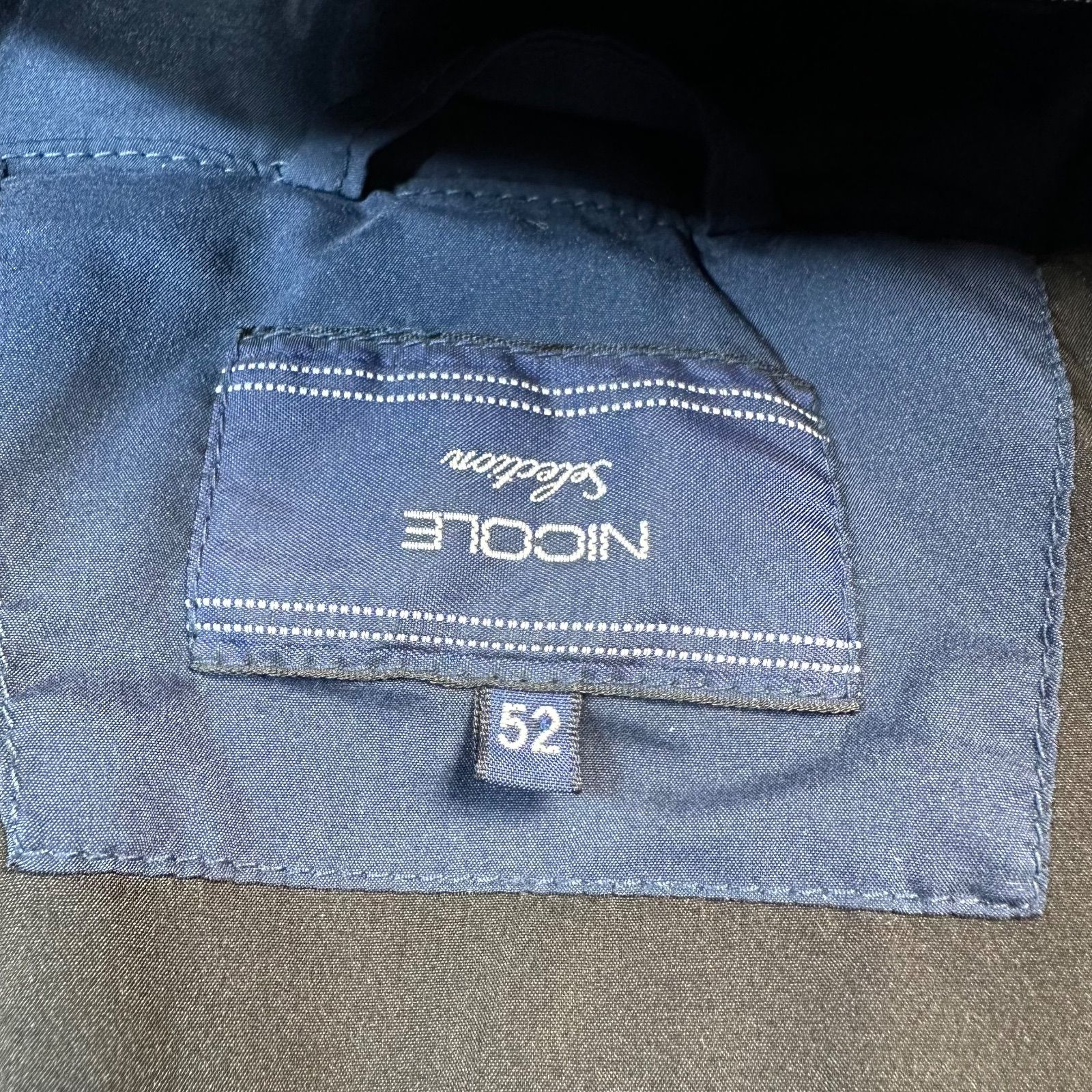 NICOLE ニコル デニムダウンジャケット 52 L相当 ハンガリーダック