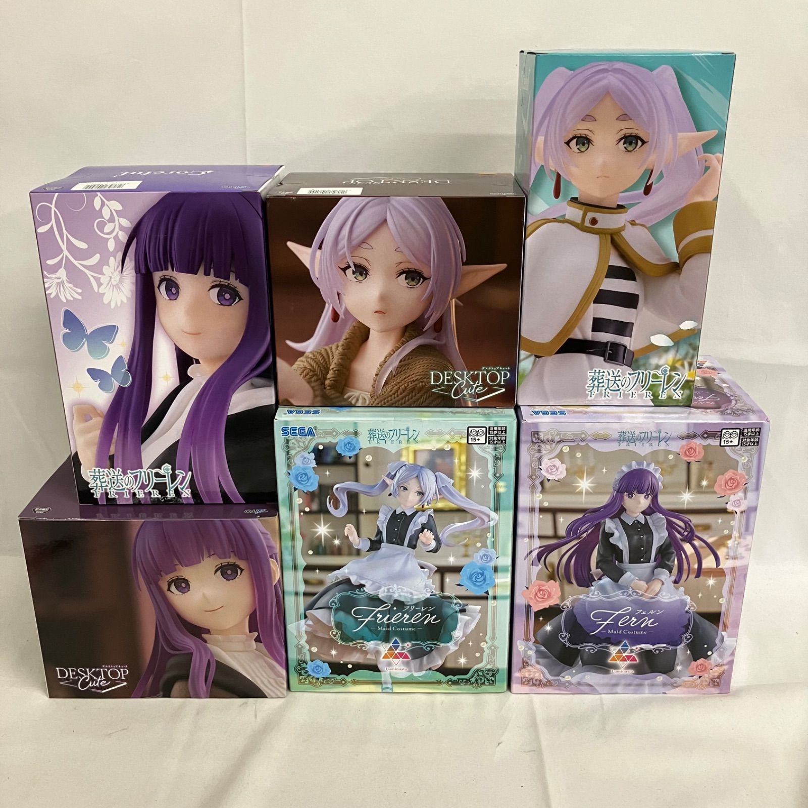 【12個・未開封】葬送のフリーレン　フリーレン　フェルン　プライズ　まとめ売り 未開封 葬送のフリーレン Luminasta 他 フェルン フリーレン 6個セット