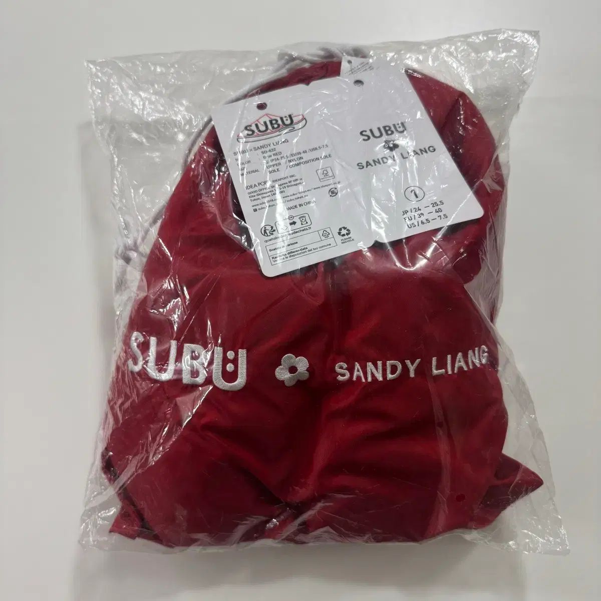  スブ Sandy Liang サンディーリアン レッド スリッパ サンダル サンダル ミュール