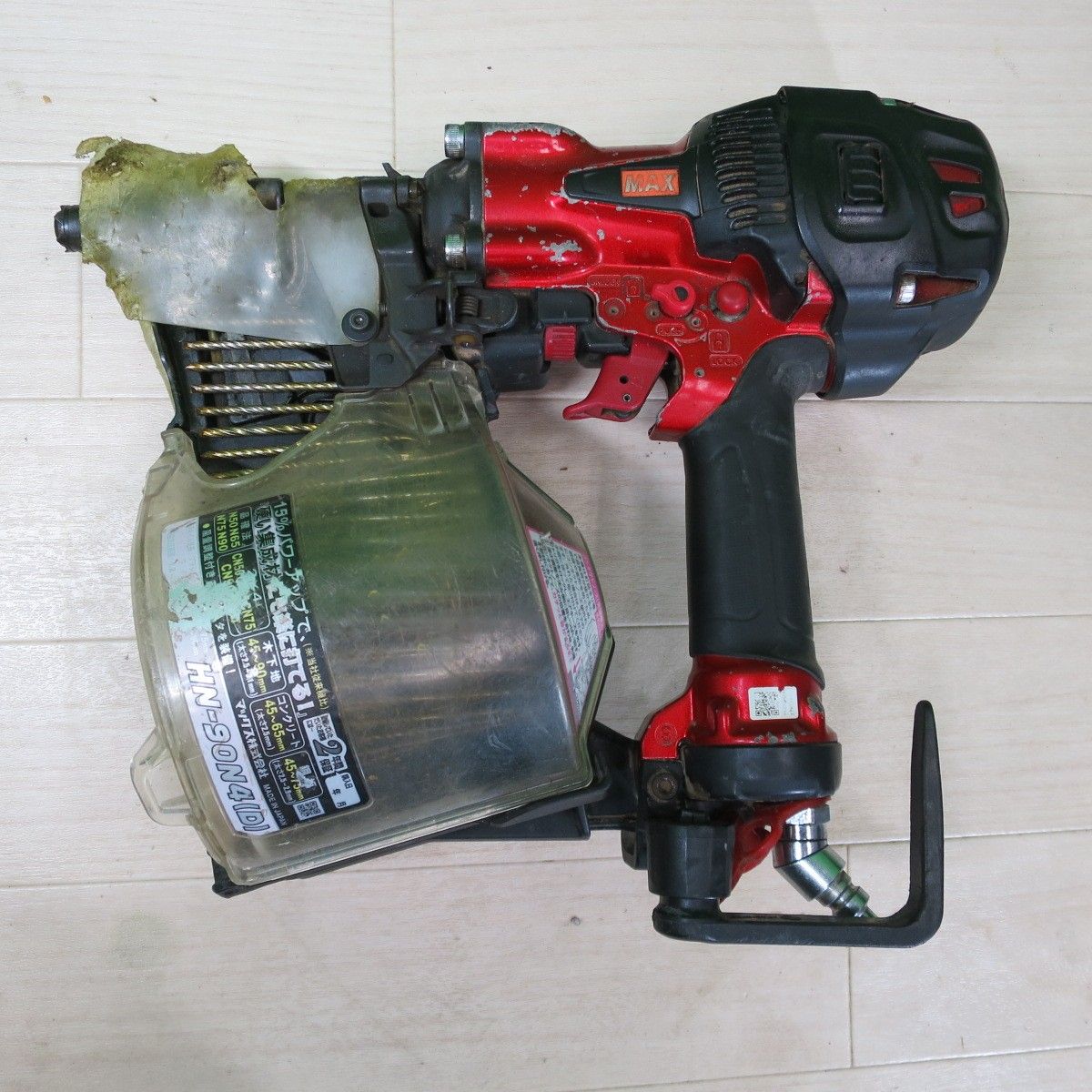 MAX マックス 高圧 釘打機 コイルネイラ HN-90 N 4 D エアー ツール 工具 釘打ち機