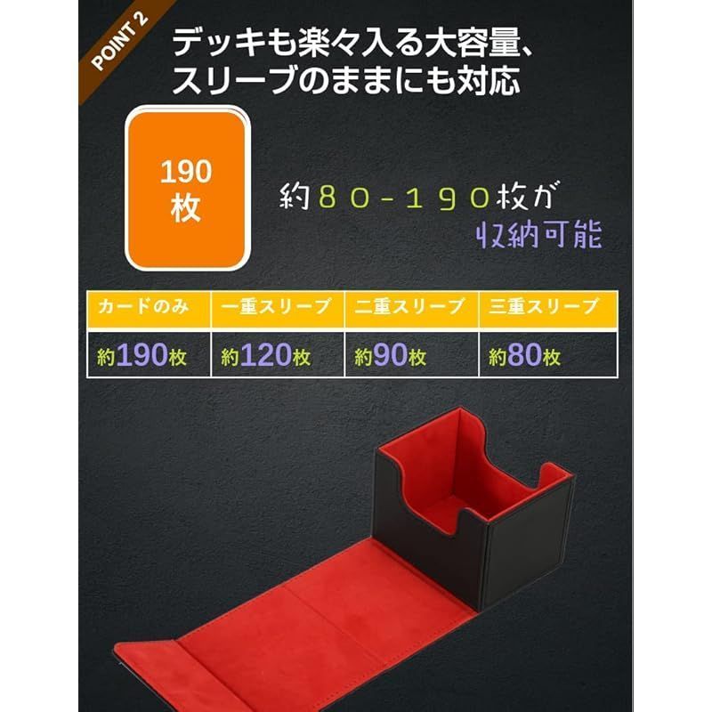 Venssu デッキケース トレカケース ストレージボックス 横入れ