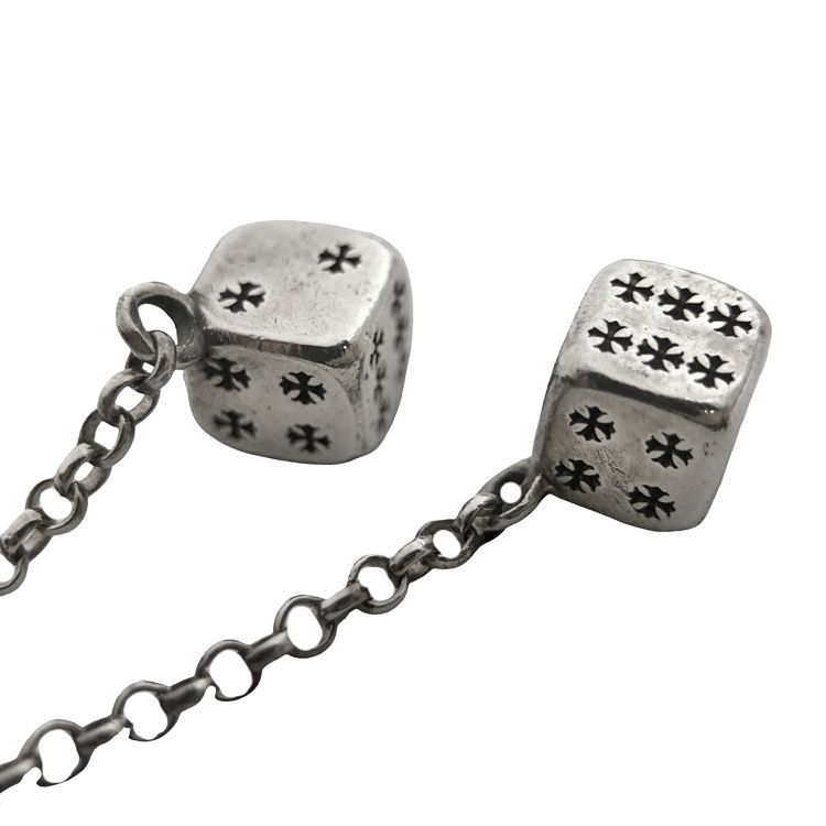 Chrome Hearts クロムハーツ DICE DBL ダブルダイス チェーンピアス