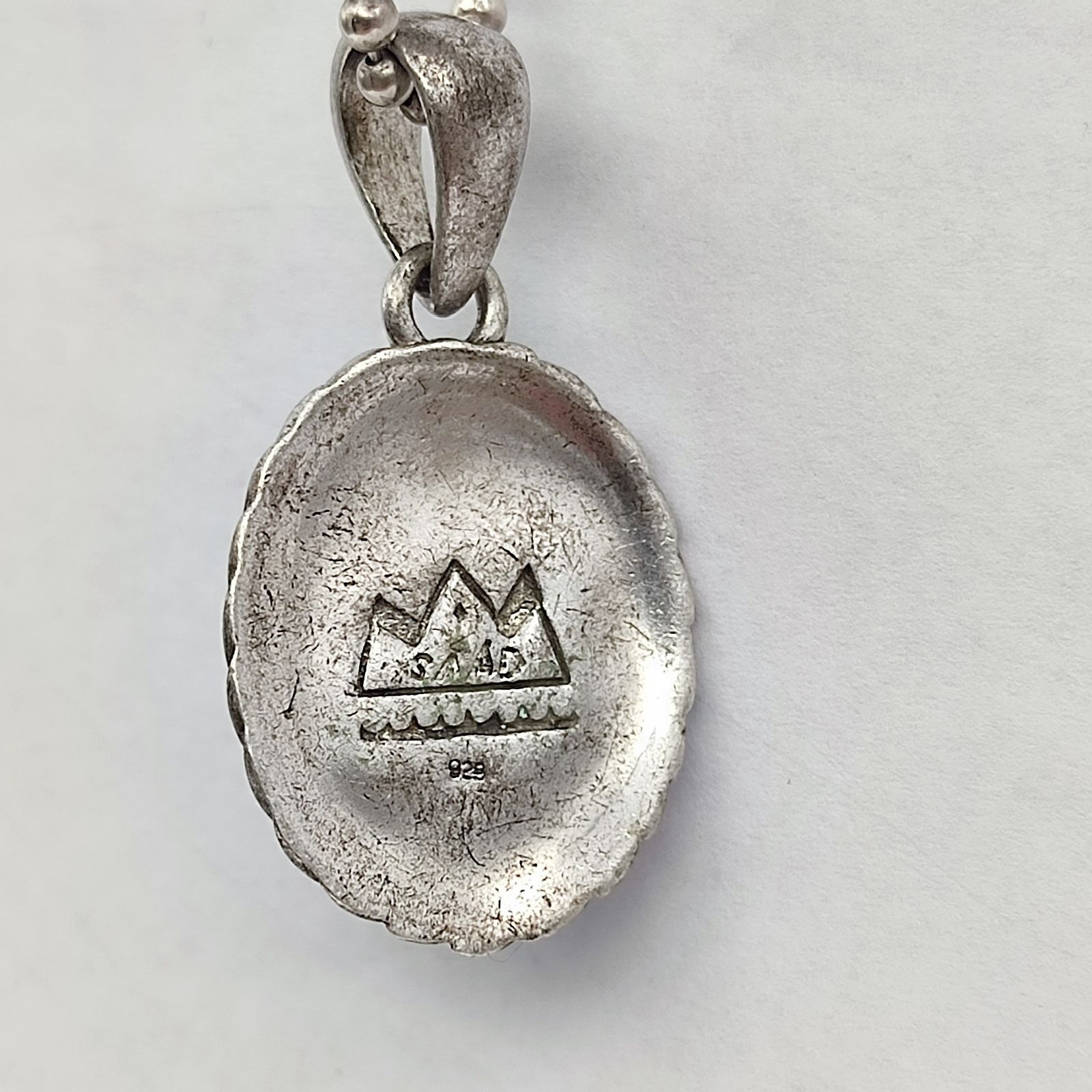 美品】SAAD サード チャロアイトネックレストップ 天然石 シルバー925