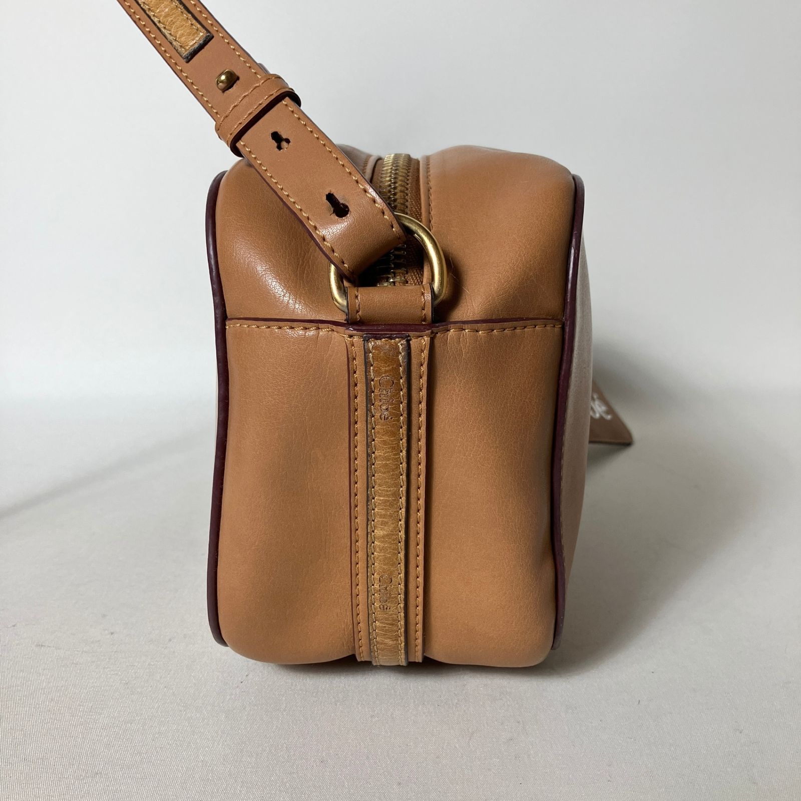 2511-235｜クロエ 注文 ショルダーバッグ レザー ブラウン