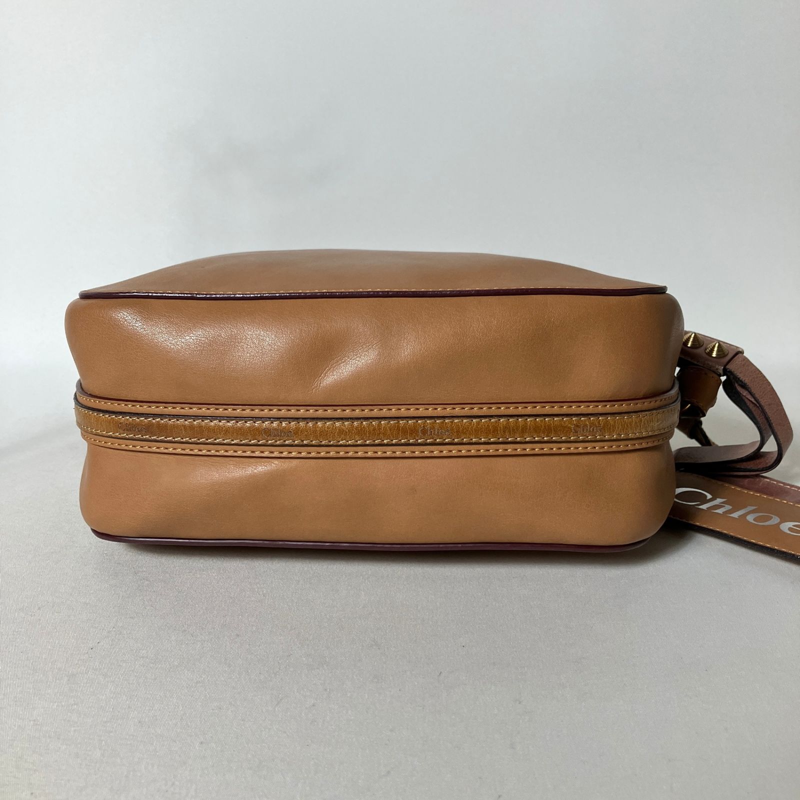 2511-235｜クロエ 注文 ショルダーバッグ レザー ブラウン