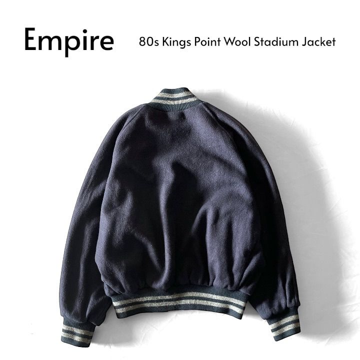 80s USA製 Empire エンパイア Kings Point Wool Stadium Jacket ウール