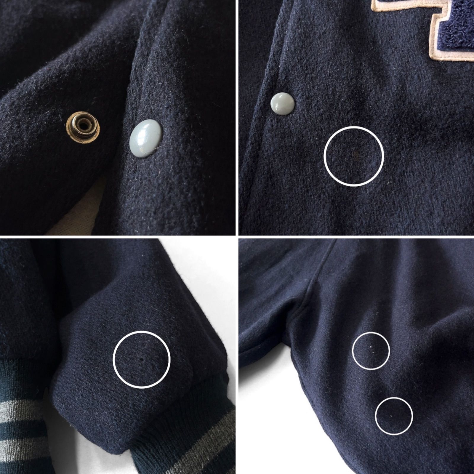 80s USA製 Empire エンパイア Kings Point Wool Stadium Jacket ウール 
