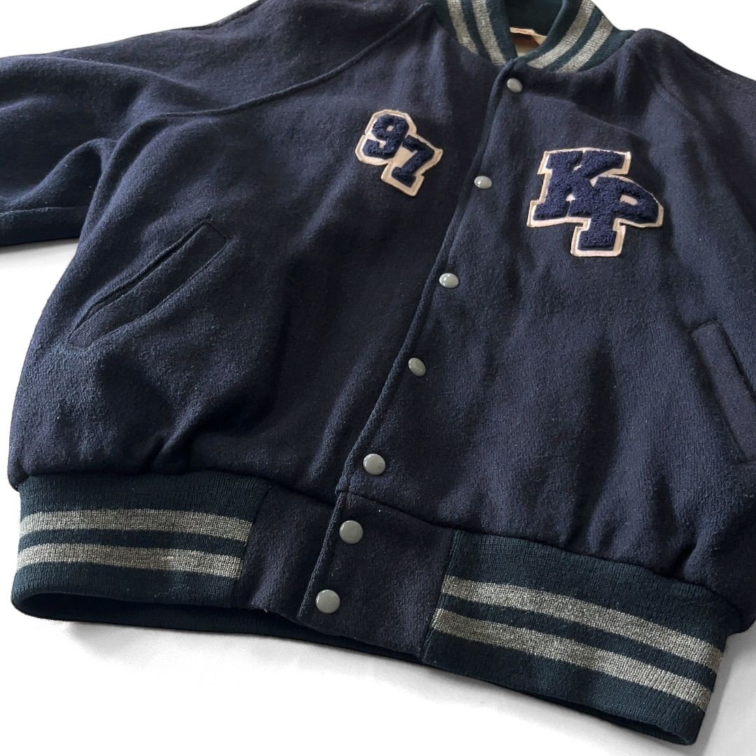 80s USA製 Empire エンパイア Kings Point Wool Stadium Jacket ウール