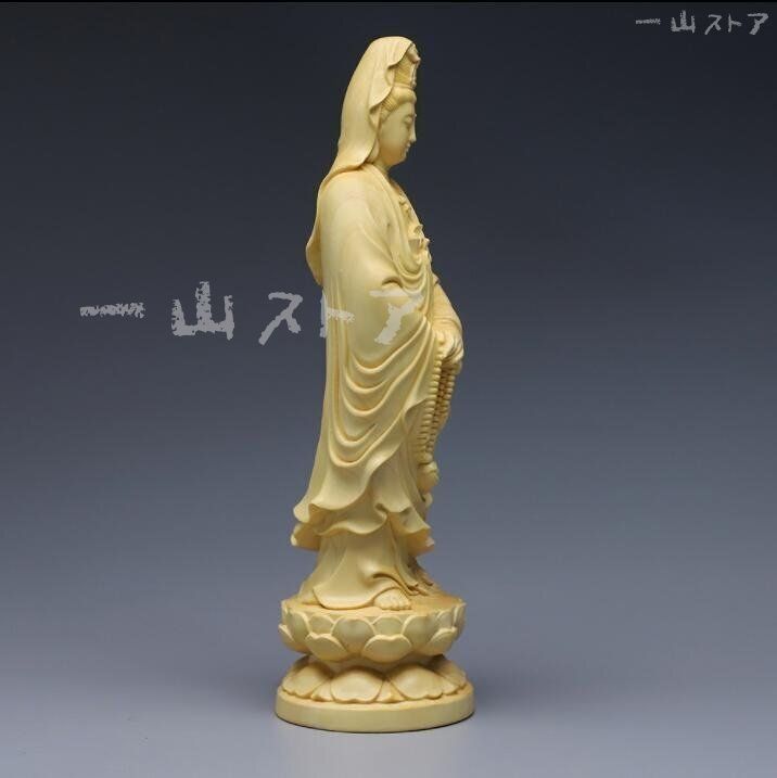 仏教美術 木彫仏像 精密細工 開運風水 観音菩薩像 ッゲ 彫刻工芸品
