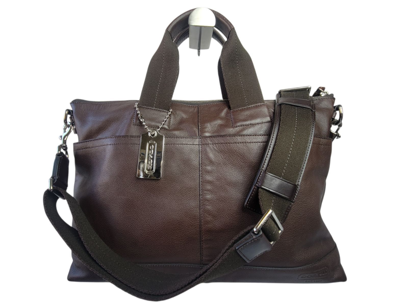 コーチ トンプソン アーバンコミューター ブリーフケース ビジネスバッグ ダークブラウン 70490 COACH