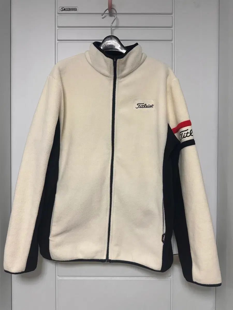 Titleist タイトリスト アイボリー 起毛 フリース ジャケット メンズ 100 ゴルフ ジップアップ