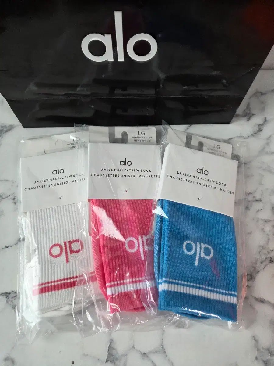 アロイヨガ ハーフクルーソックス 3足まとめ