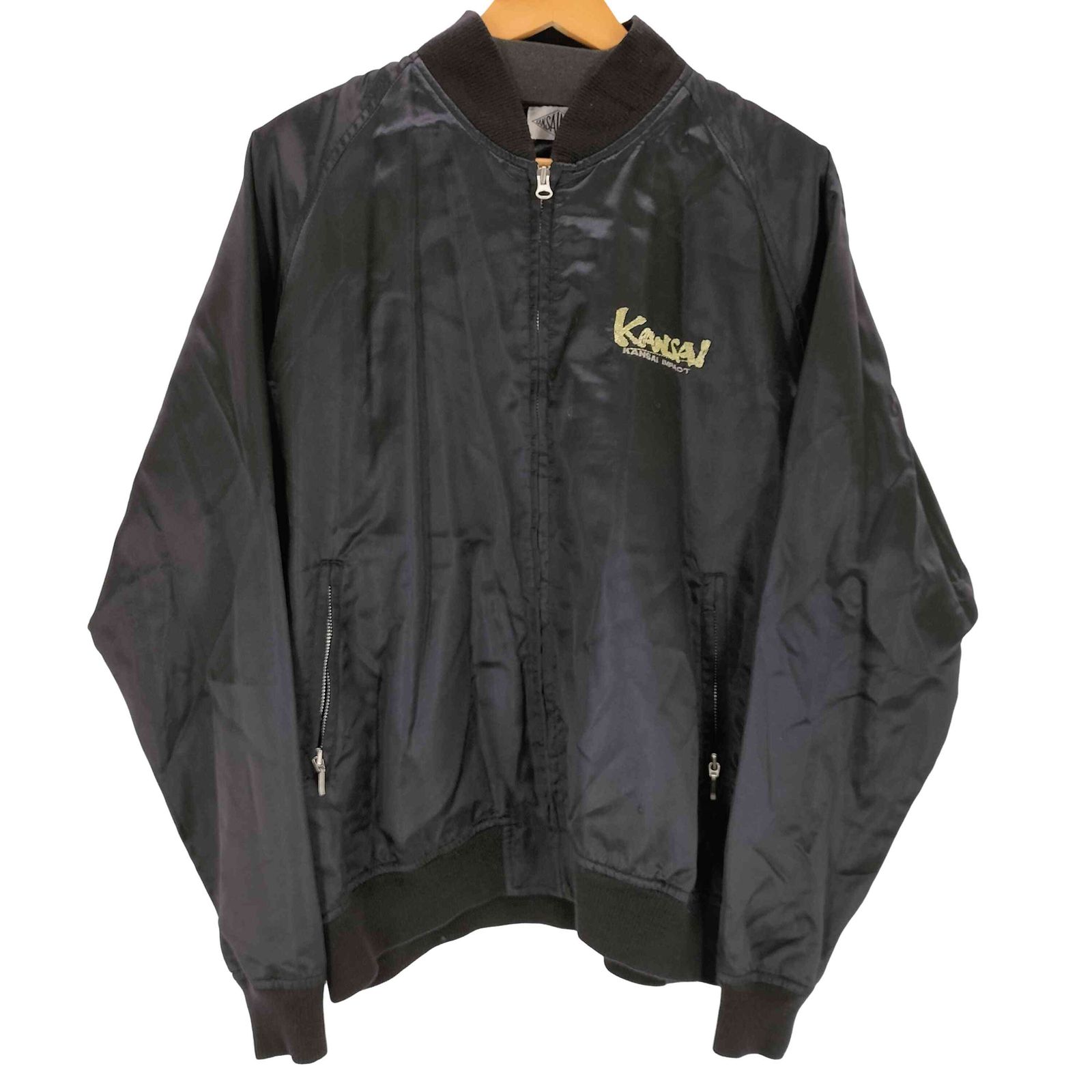 ANNASUI×kansai yamamoto スカジャン Kansai Yamamoto Embroidered Dragons Stadium Jacket, 1990s