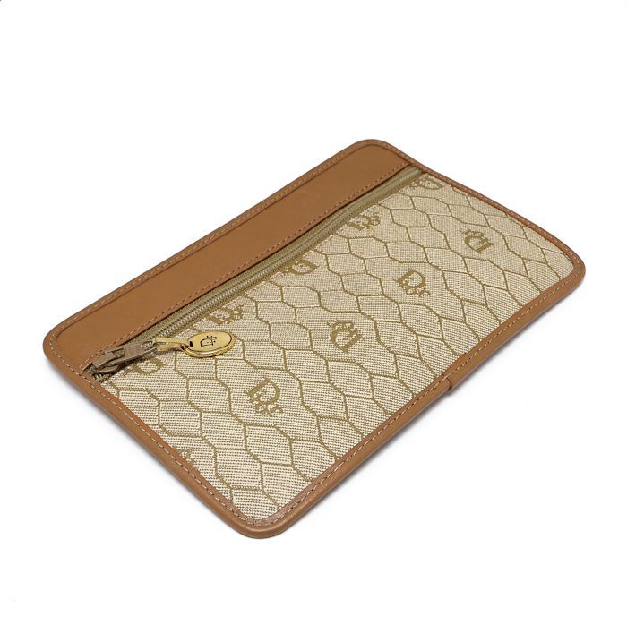 クリスチャンディオール ハニカム柄 ショルダーバッグ PVC レザー