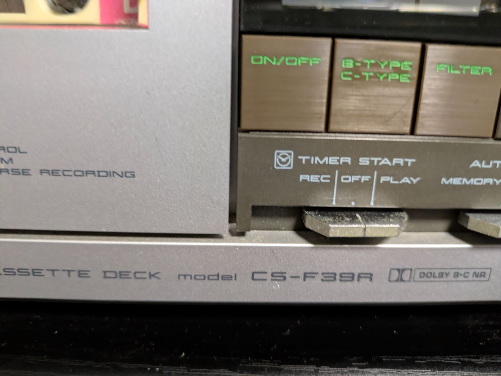 動作品 AKAI CS-F39R アカイ カセットデッキ MADE IN JAPAN ビンテージ