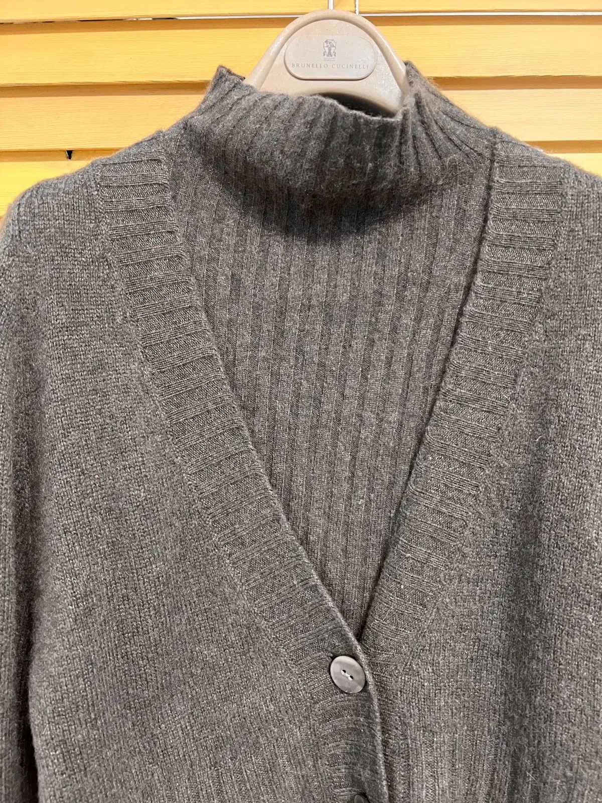 日本輸入 レディース カシミア100 カーディガンセットアップ タートルネックニット